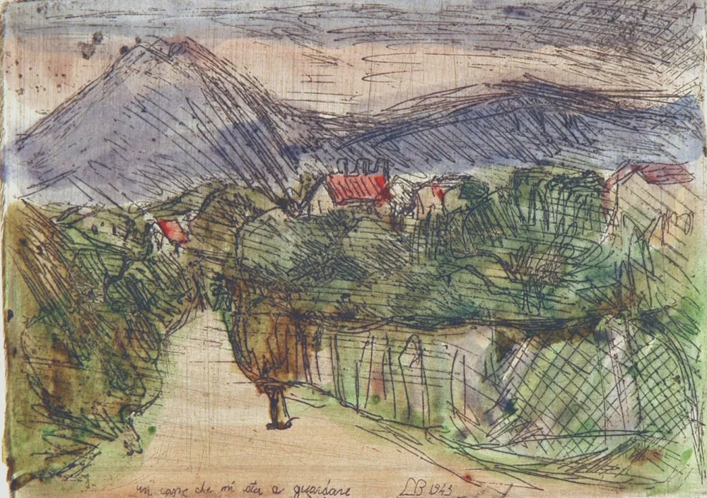 蚀刻版画 Bartolini - Campagna meranese