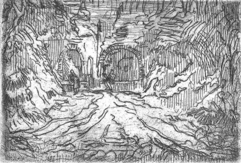 版画 Bartolini - Fonte Canapina