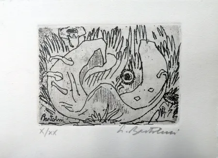 蚀刻版画 Bartolini - Il ferro di cavallo