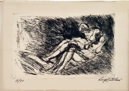 蚀刻版画 Bartolini - Ragazze distese