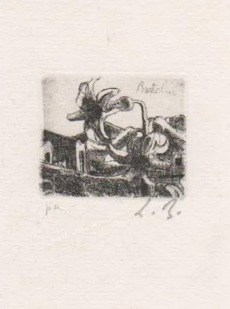 蚀刻版画 Bartolini - Senza titolo
