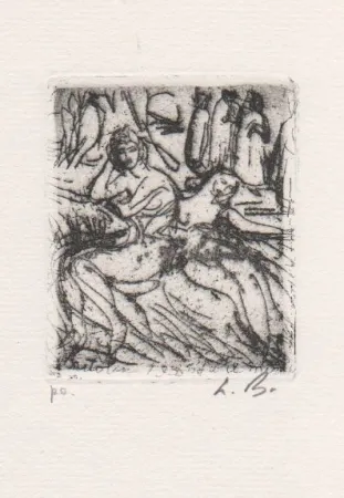 蚀刻版画 Bartolini - Senza titolo 