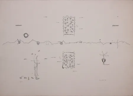 石版画 Baruchello - Campioni