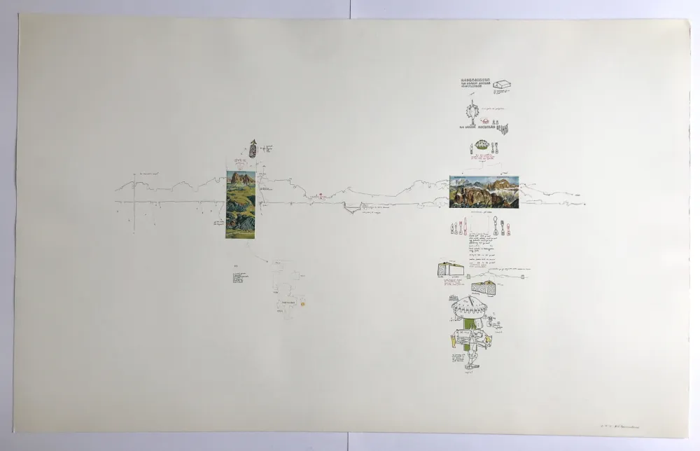 丝网印刷 Baruchello - Sans titre (Rosengarten Ice Cream Sundae)