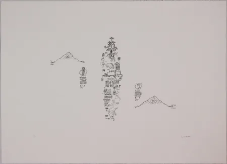蚀刻版画 Baruchello - Untitled