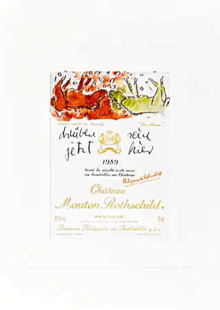 石版画 Baselitz -  Design de Georg Baselitz - “Die Mauer” 