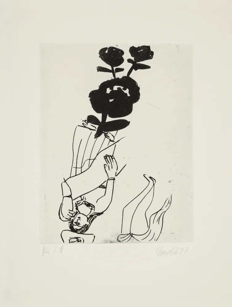 干刻版画 Baselitz - 