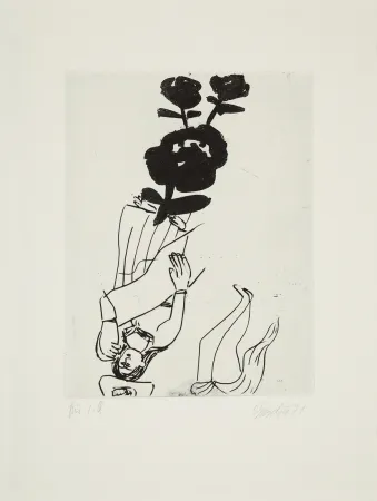 干刻版画 Baselitz - 