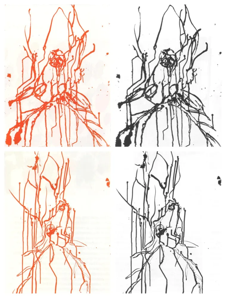 蚀刻飞尘法 Baselitz - Hirsche (set of 4)