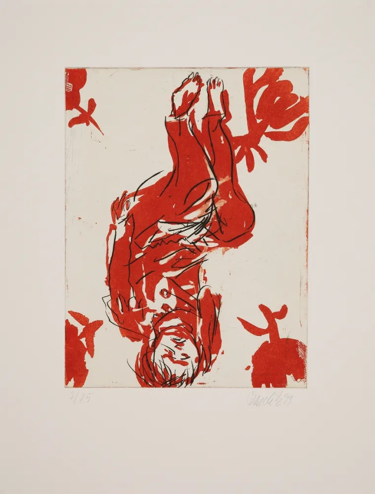 版画 Baselitz - 