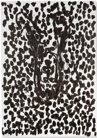 石版画 Baselitz - Kopf (Head) - no. 14 (from Suite 45)