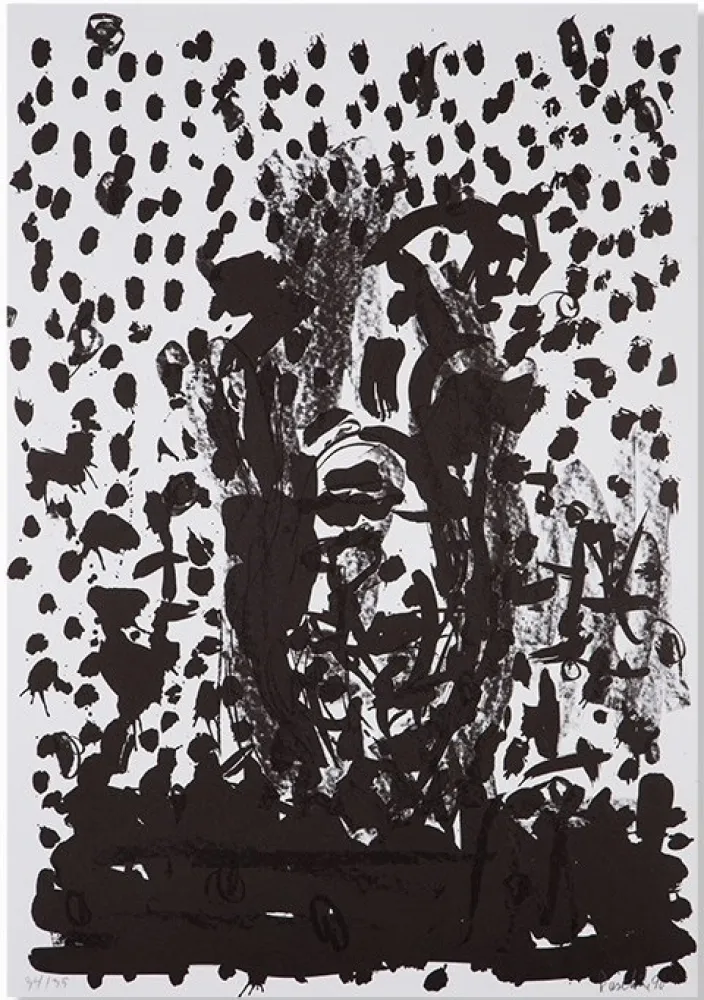 石版画 Baselitz - Kopf / Head - no. 8 (from Suite 45)