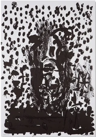 石版画 Baselitz - Kopf / Head - no. 8 (from Suite 45)