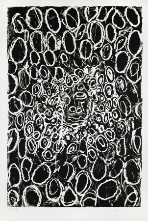 木刻 Baselitz - Kopfe