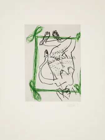 版画 Baselitz - 