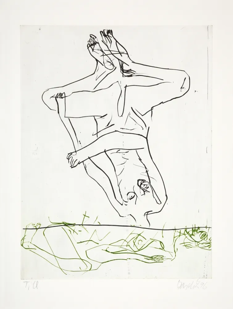 版画 Baselitz - 