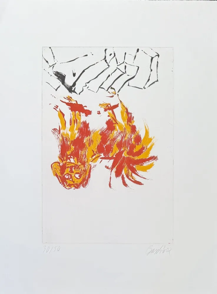 版画 Baselitz - Tama 2