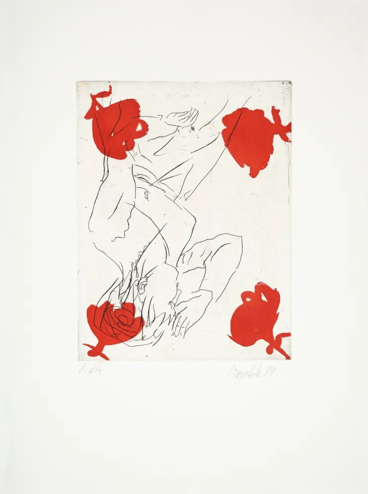 干刻版画 Baselitz - Untitled (vgl. Romantisches Motiv)