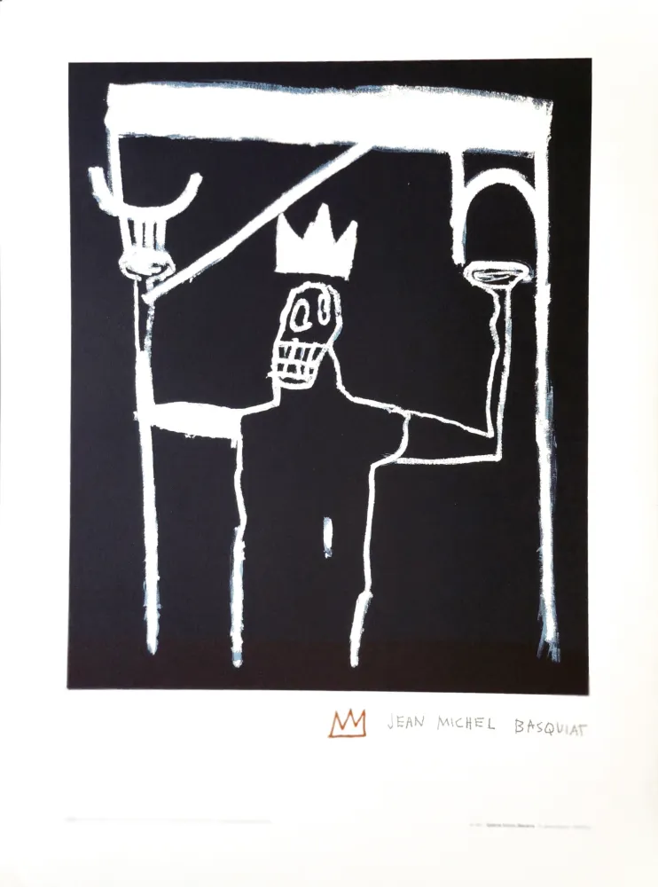 石版画 Basquiat - Affiche Lithographique