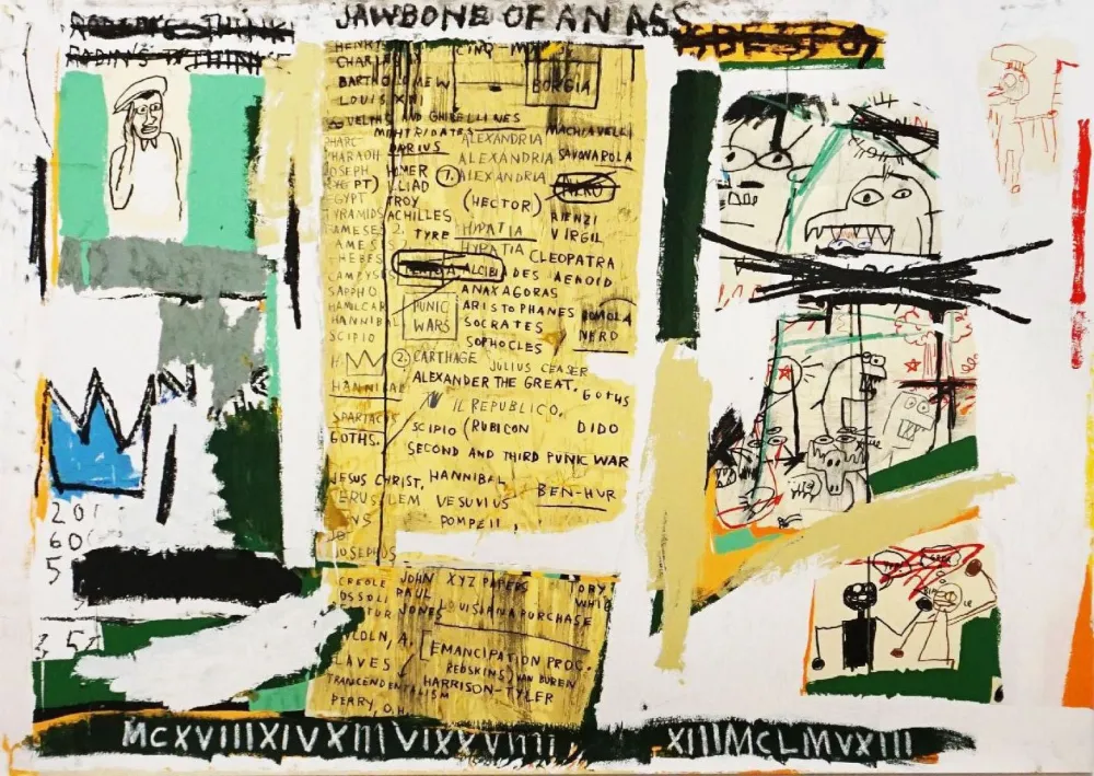 丝网印刷 Basquiat - Jawbone of an ass