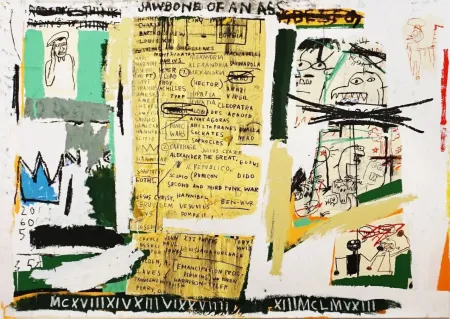 丝网印刷 Basquiat - Jawbone of an ass