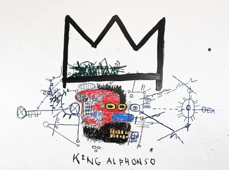 丝网印刷 Basquiat - King Alphonso