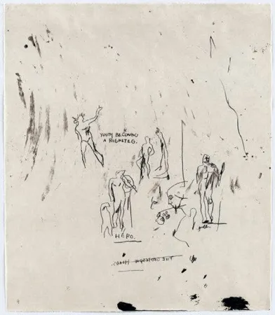 丝网印刷 Basquiat - Untitled 5 (from Leonardo)