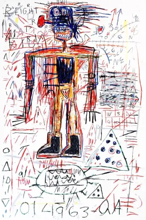 丝网印刷 Basquiat - Untitled II from The Figures Portfolio