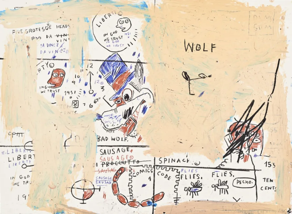 丝网印刷 Basquiat - Wolf Sausage
