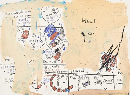 丝网印刷 Basquiat - Wolf Sausage