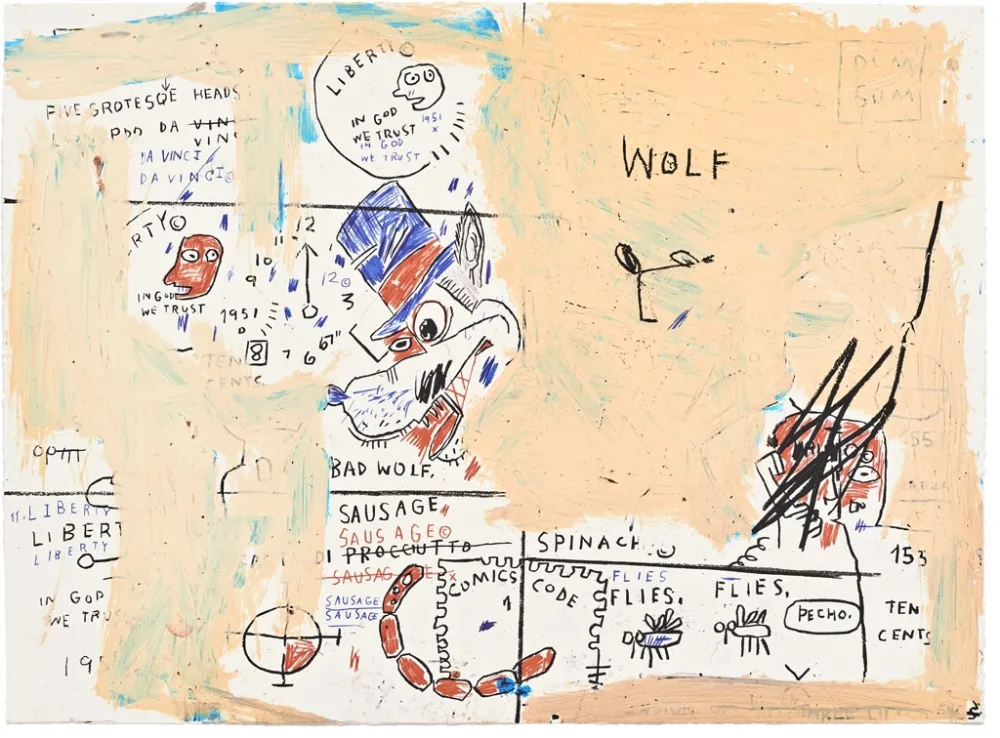 丝网印刷 Basquiat - Wolf Sausage