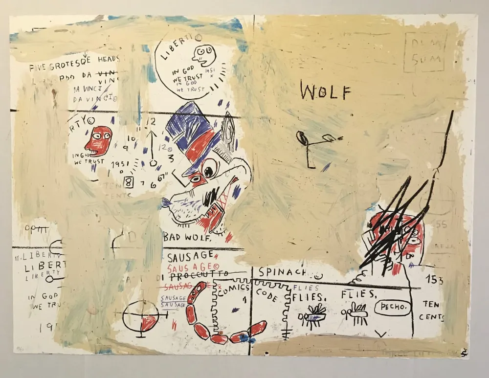 丝网印刷 Basquiat - Wolf Sausage