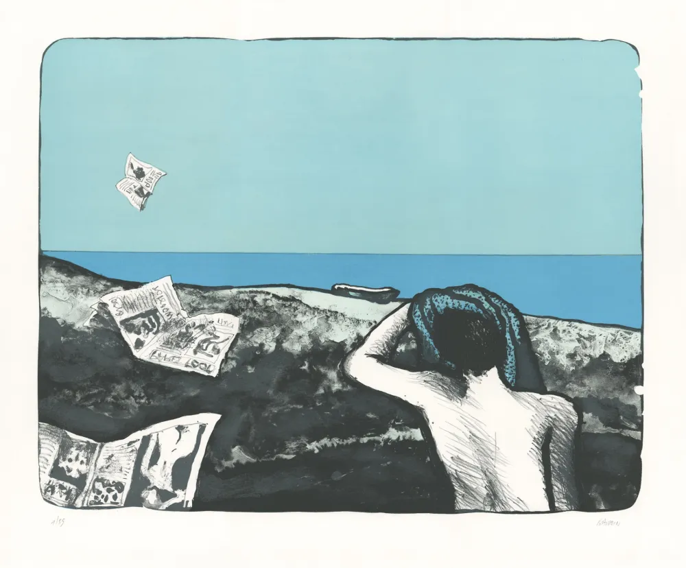 石版画 Baudoin - Je n'ai pas tout vu