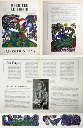 插图书 Baya - Derrière le Miroir n° 6. BAYA. 6 lithographies en couleurs (( pour l'exposition de 1947 à la Galerie Maeght) TIRAGE ORIGINAL