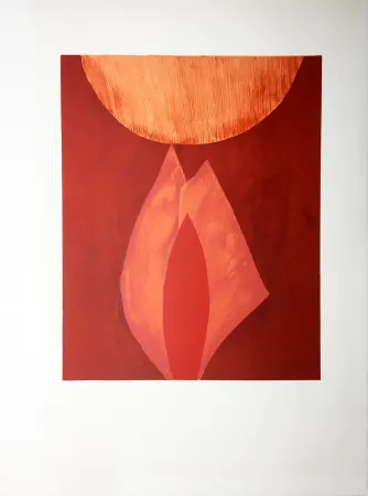 石版画 Bazaine - AFF AVT MAM (BLASONS). Lithographie originale de 1975.