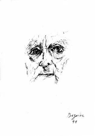 石版画 Bazaine - Autoportrait 