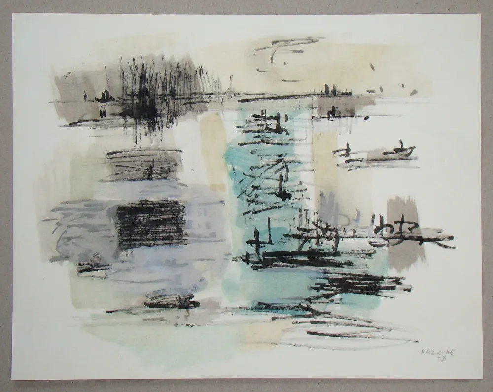 镂版印刷 Bazaine - Composition, 1957