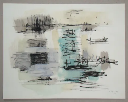 镂版印刷 Bazaine - Composition, 1957