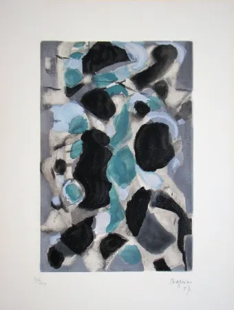 蚀刻版画 Bazaine - Composition, 1957