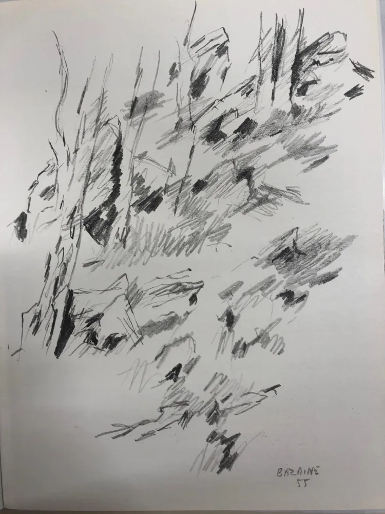 石版画 Bazaine - Dessin 1955