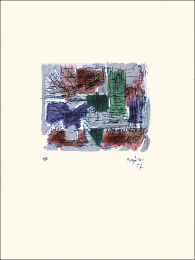 石版画 Bazaine - Hollande III