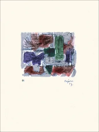 石版画 Bazaine - Hollande III