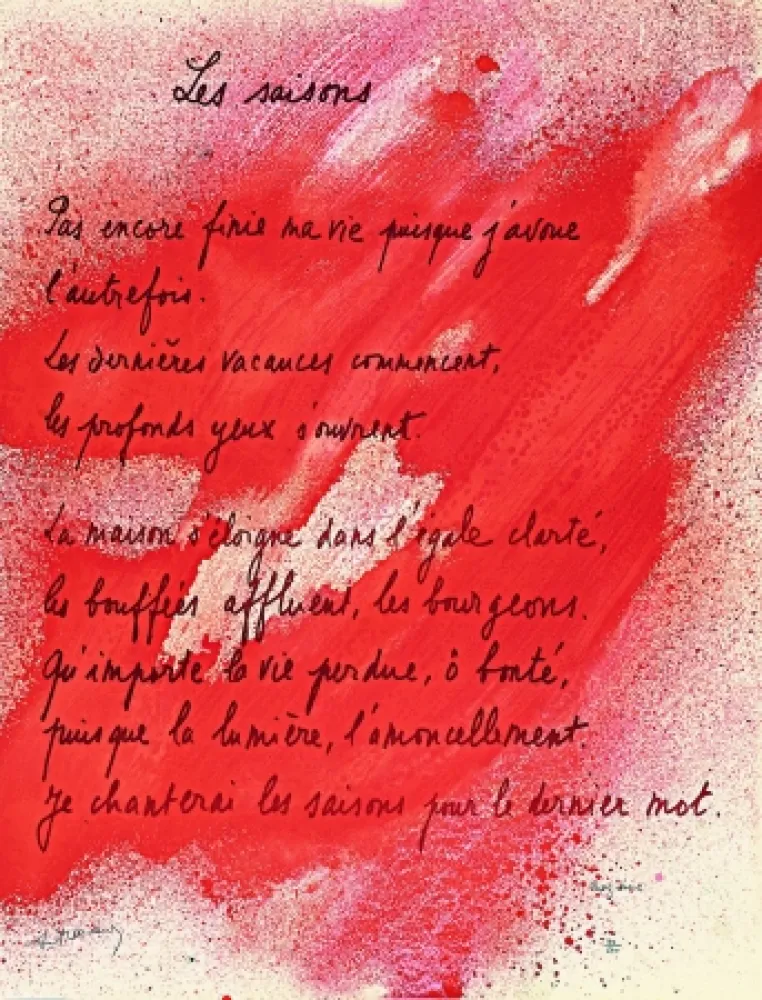 石版画 Bazaine - Placard Frenaud