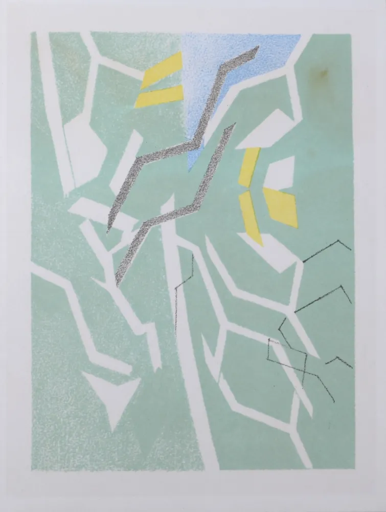 石版画 Beaudin - Carte de voeux