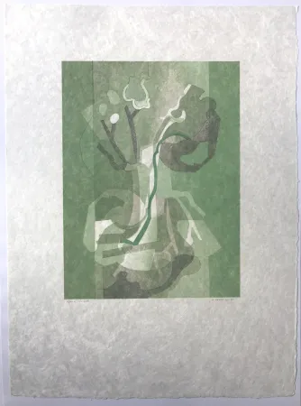 石版画 Beaudin - Fleurs I