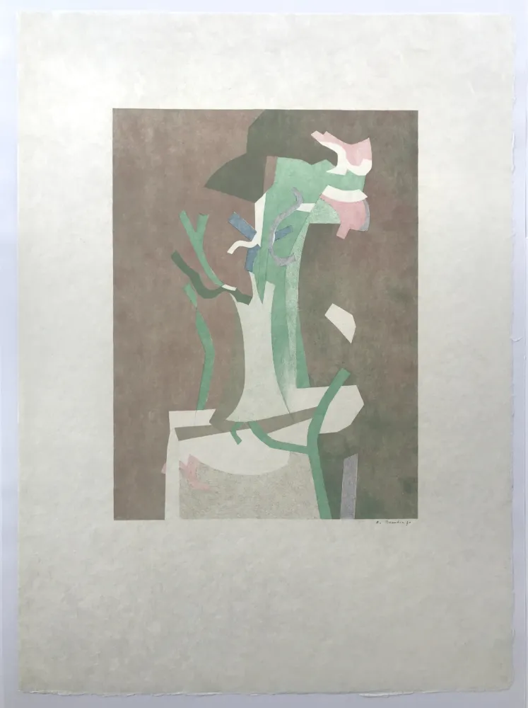 石版画 Beaudin - Fleurs II