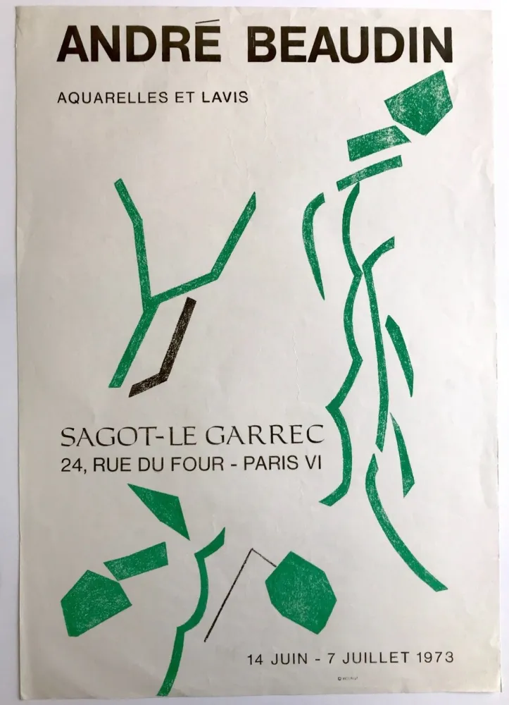 石版画 Beaudin - Galerie Sagot-Le Garrec
