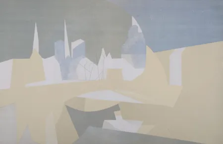 石版画 Beaudin - Ville et paquebot, 1962