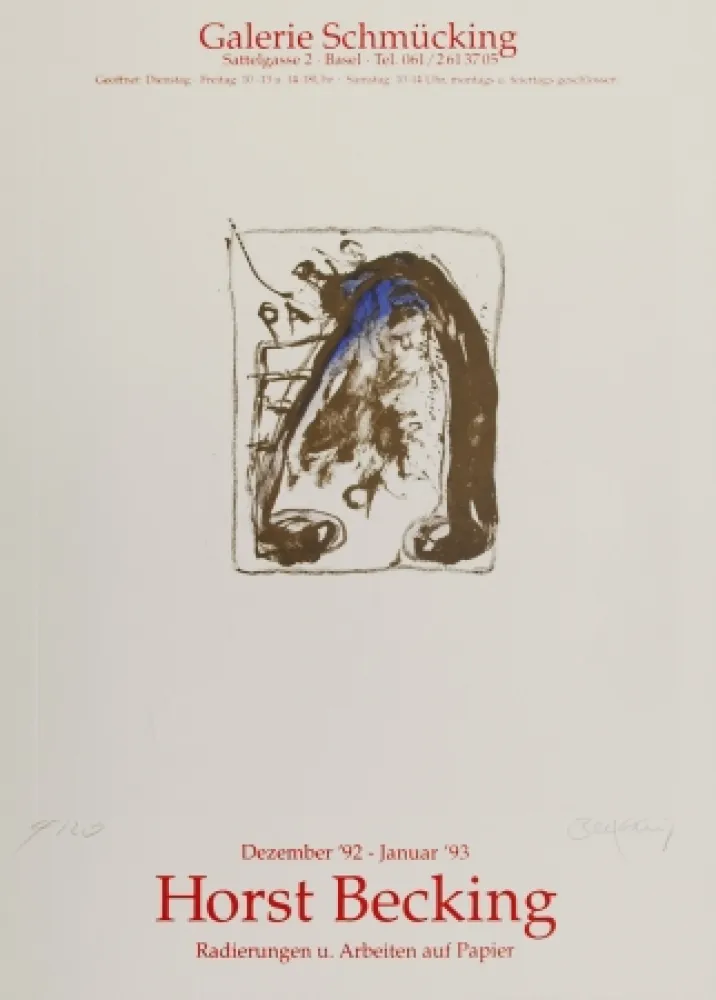 凹版印刷 Becking - Radierungen und Arbeiten auf Papier