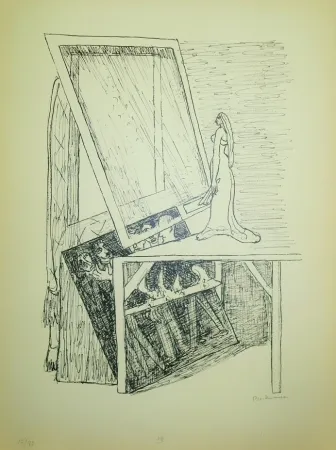 石版画 Beckmann - Magic Mirror